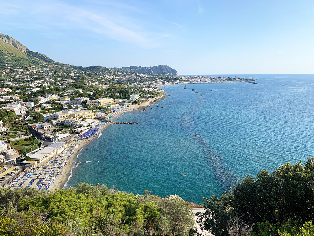 Costa di Forio dal belvedere di Zaro, Ischia