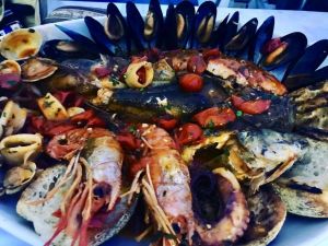 Il piatto di mare del ristorante Assuntina Ischia